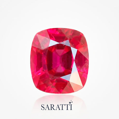Natural 4.59 carat rubellite tourmaline oval pinkish red tone | SARATTI