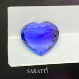 Natural 7.13 Carat Heart Shape Tanzanite Gemstone