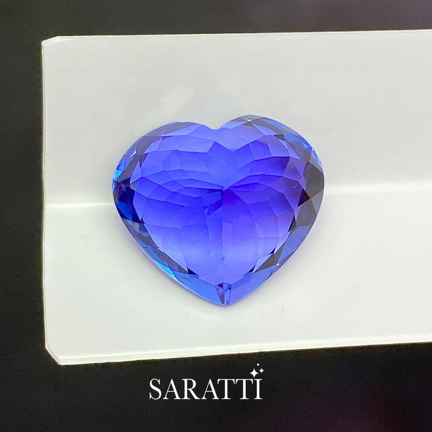 Natural 7.13 Carat Heart Shape Tanzanite Gemstone