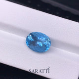 Natural Aquamarine 12.66 × 9.79 × 7.33mm Oval | SARATTI