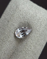 Natural Burmese Gray Spinel pear alternate angle | SARATTI