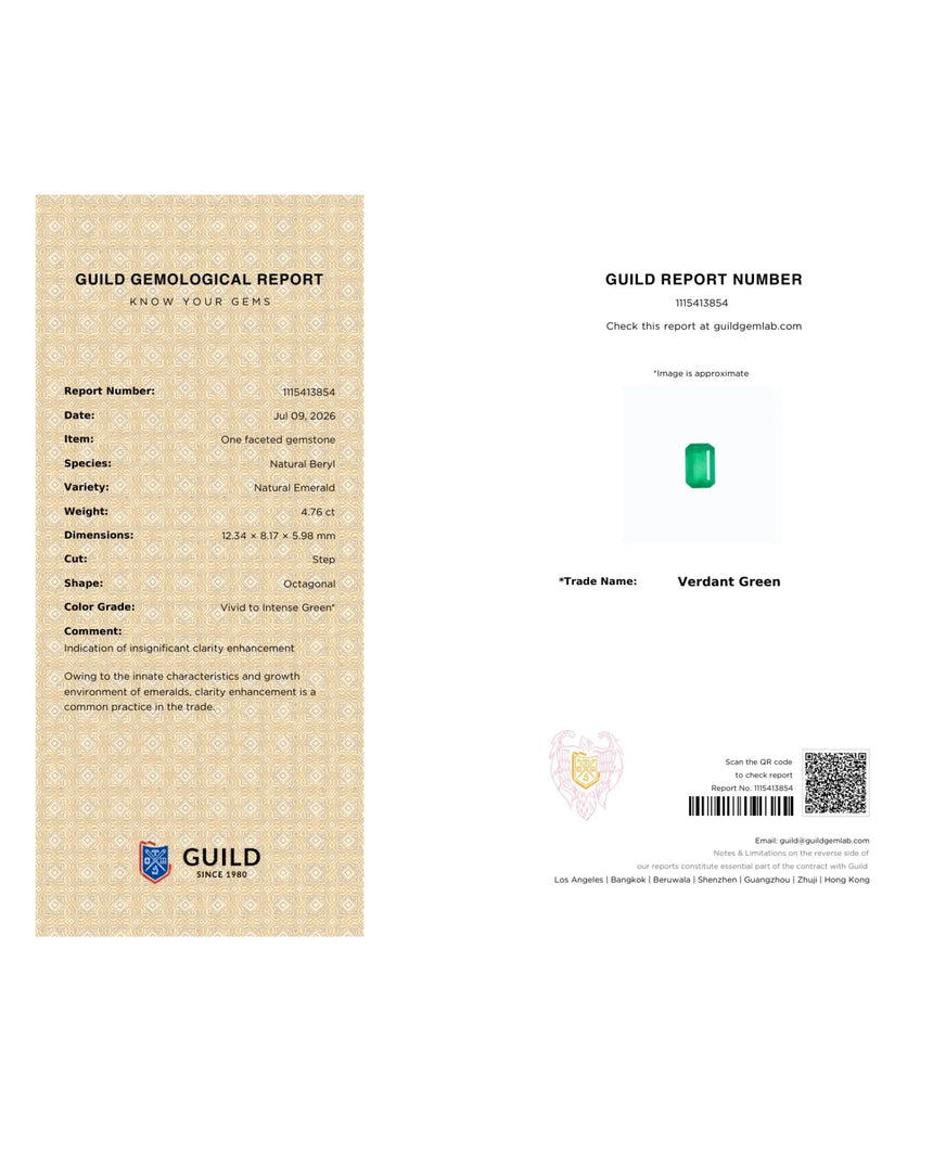 Natural Emerald measuring 12.34 by 8.17 by 5.98 millimetres | SARATTI