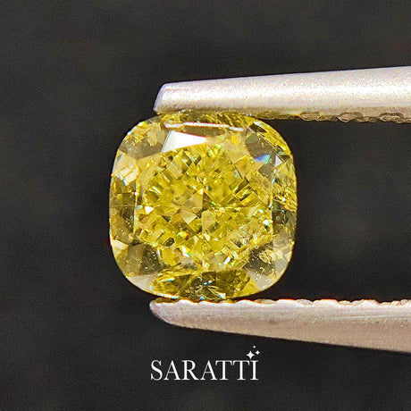 Natural Fancy Intense Yellow Diamond GIA | SARATTI  
