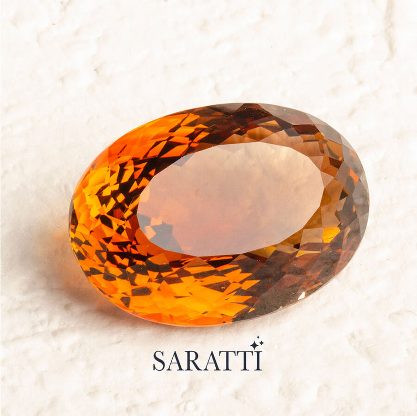 Natural Imperial Topaz Gemstone - SARATTI