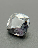 Natural Metallic Gray Spinel cushion-cut loose gemstone close-up | SARATTI