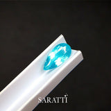 Natural Neon Blue Tourmaline 1.29 Carat Pear