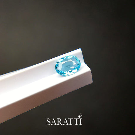 Natural Paraiba Tourmaline 0.42ct Oval Cut | SARATTI