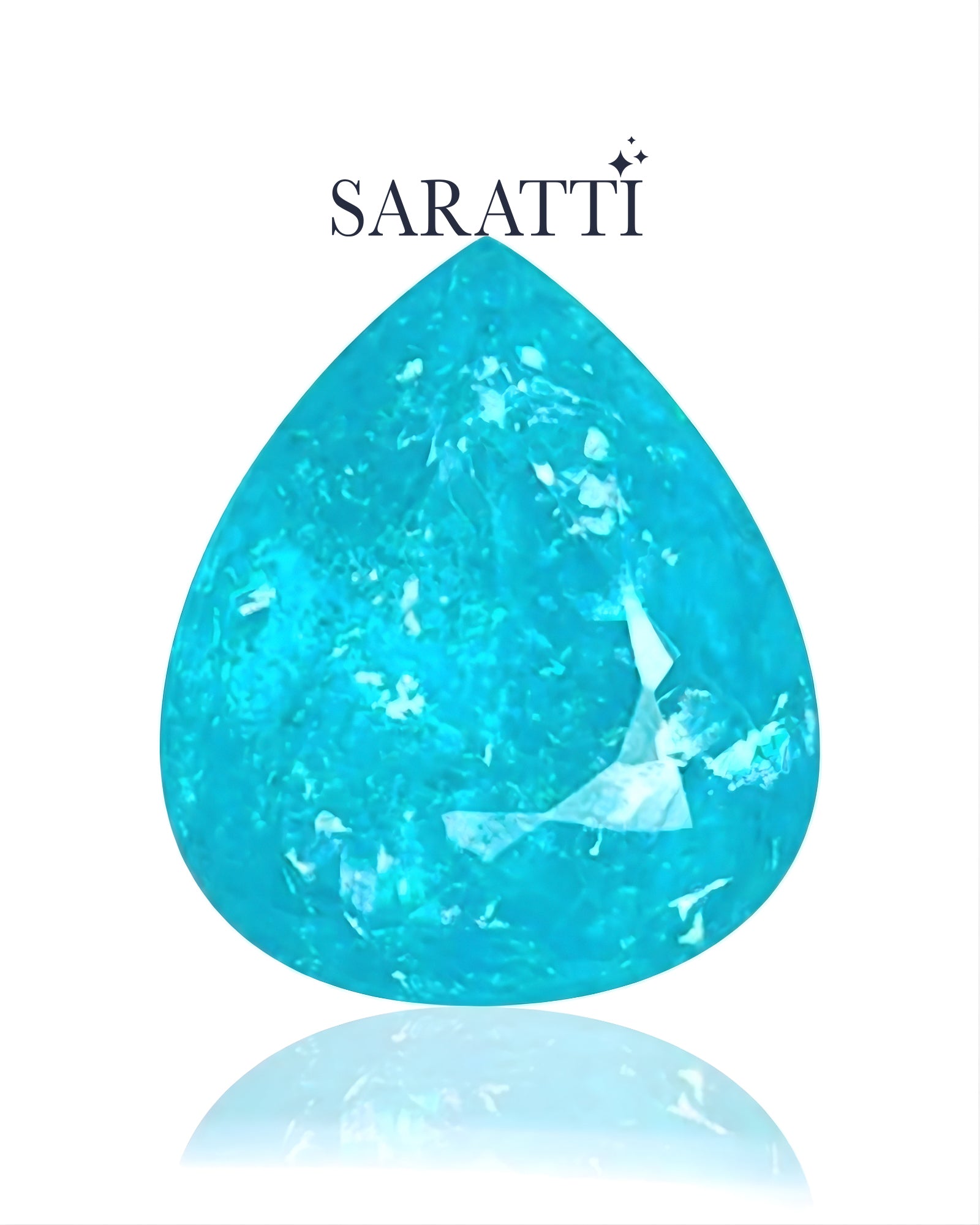 Natural Paraiba tourmaline 3.25ct for bespoke ring design - SARATTI