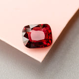 Natural Red Cushion Cut Spinel Gem | Saratti