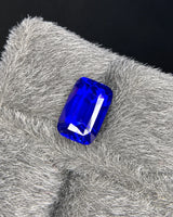 Natural Royal Blue Sapphire 2.09 carats cushion modified brilliant cut gemstone close-up | SARATTI