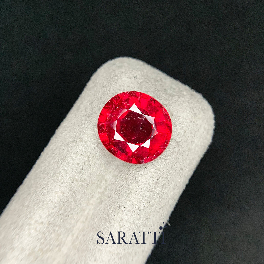 Natural Rubellite 10.60 × 10.00 × 5.90mm | SARATTI  
