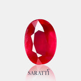 • Natural Ruby Gemstone 6.54 × 4.53 mm Oval | SARATTI-1