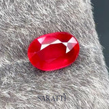 • Natural Ruby Oval Modified Brilliant Cut 0.99ct | SARATTI
