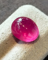 Natural Ruby oval cabochon alternate angle loose stone | SARATTI