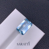 Natural Santa Maria Aquamarine 3.08 Carat Octagonal