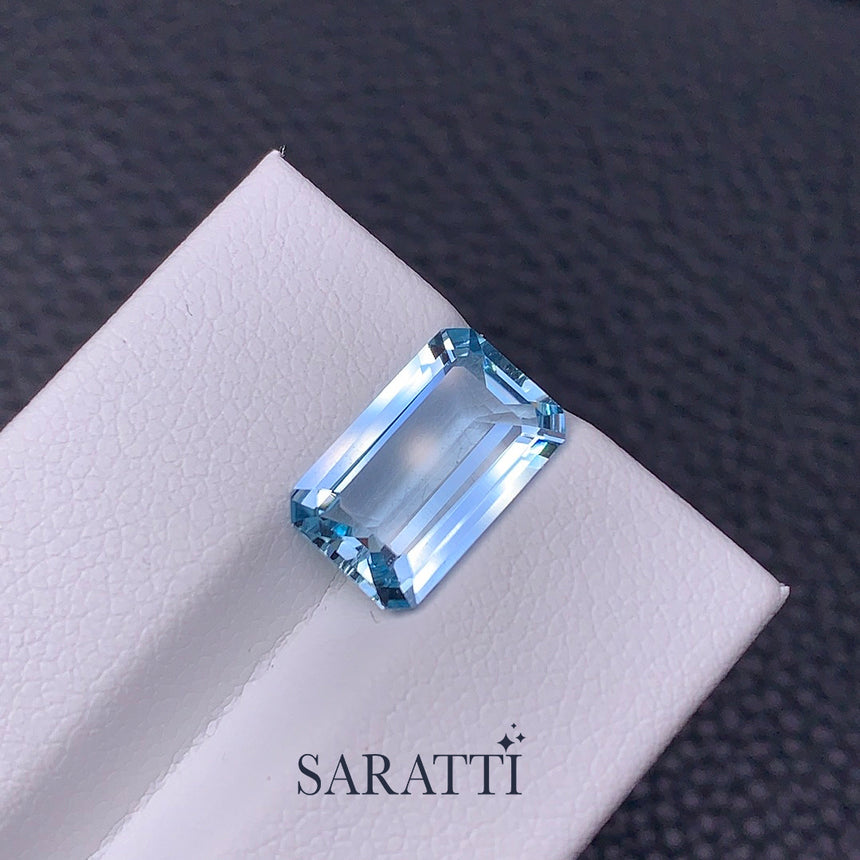 Natural Santa Maria Aquamarine 3.08 Carat Octagonal