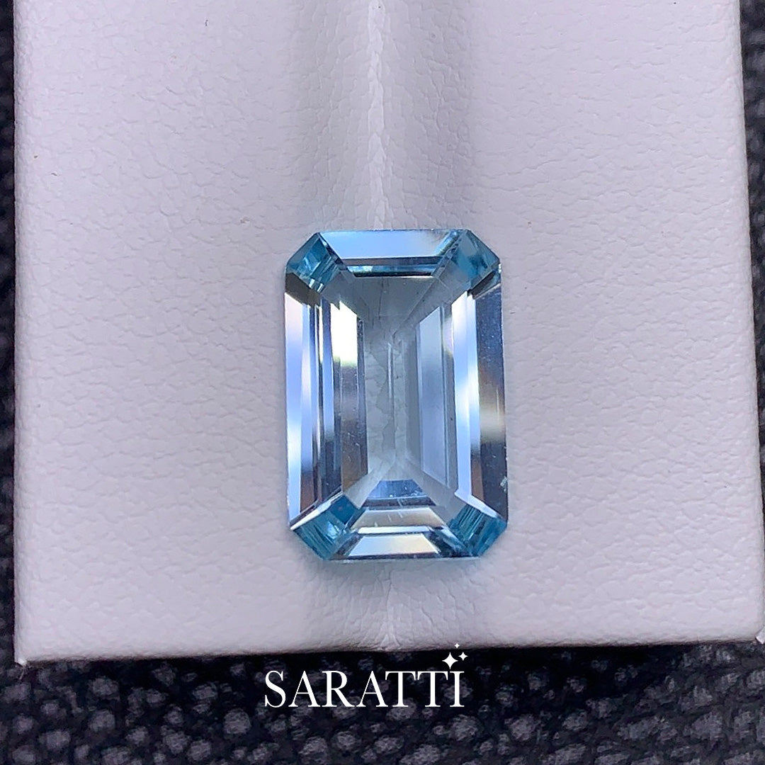 Natural Santa Maria Aquamarine 4.33 Carat Octagonal