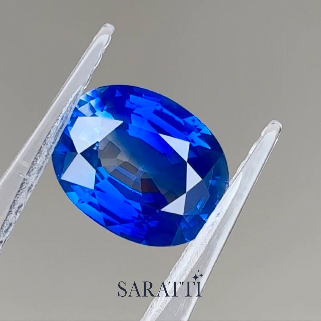 Natural Sapphire Oval 2.51ct for Custom Jewelry | SARATTI
