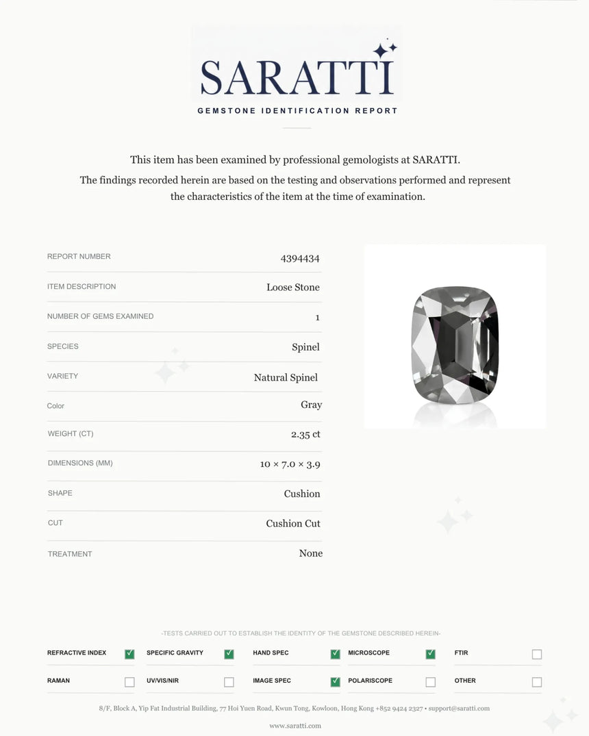 Natural Spinel measuring 10 x 7.0 x 3.9mm loose gemstone | SARATTI
