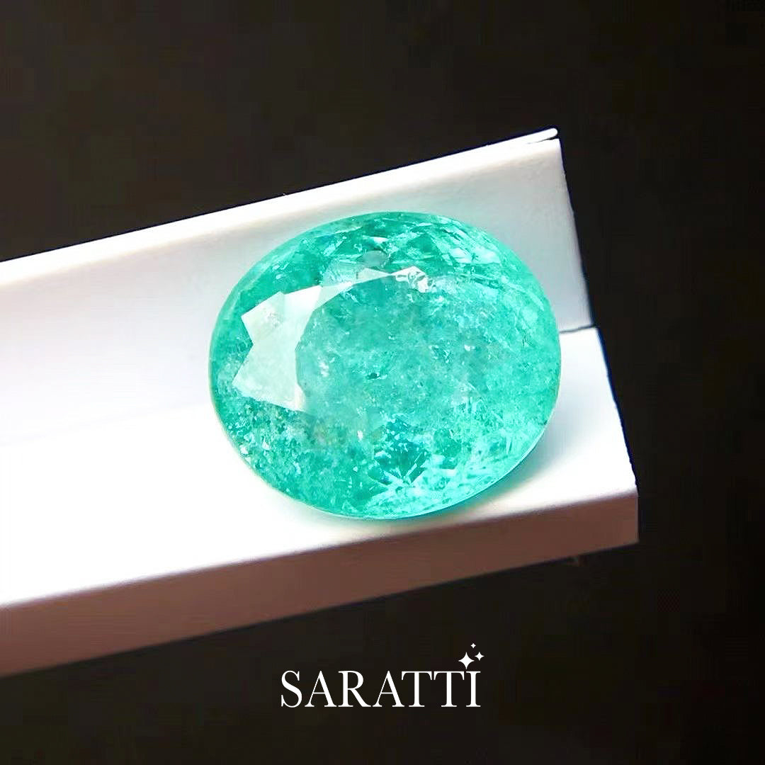 Natural Tourmaline 10.61 × 9.25 × 5.54mm Oval | SARATTI