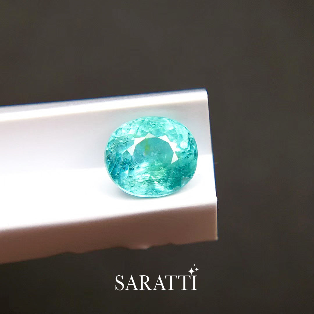Natural Tourmaline 6.39 × 5.60 × 4.38mm Oval | SARATTI  
