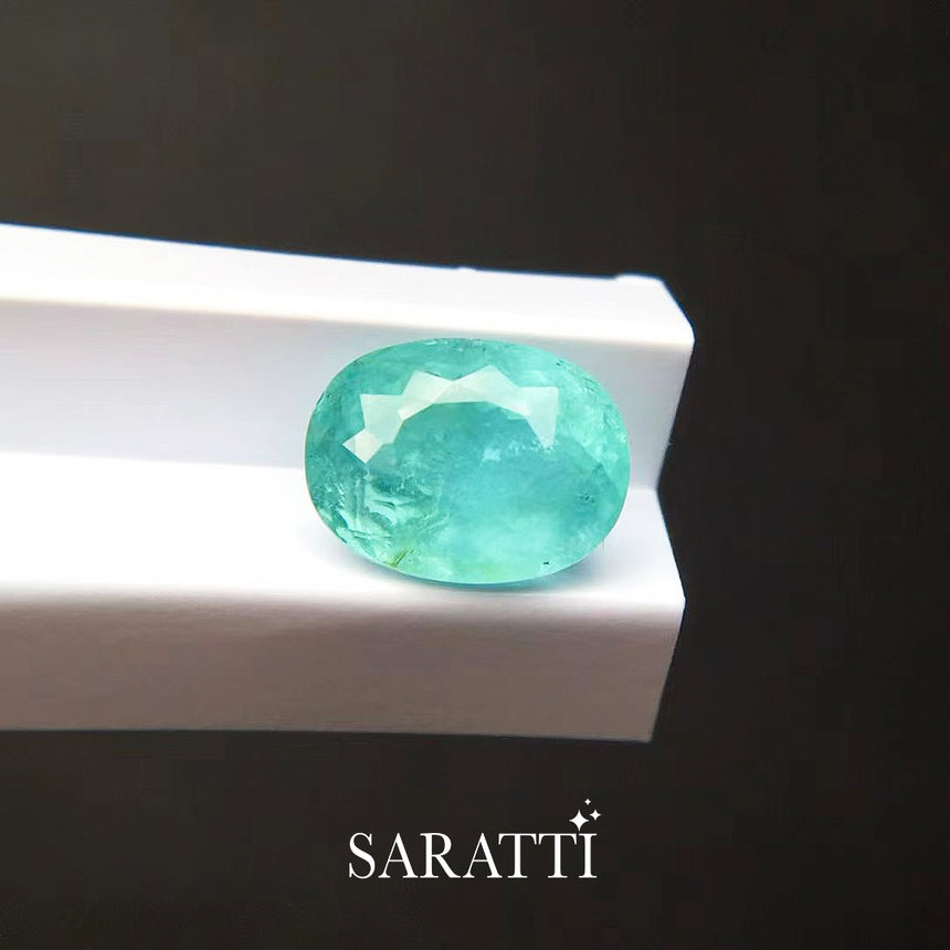 Natural Tourmaline 8.07 × 6.09 × 4.89mm Oval | SARATTI