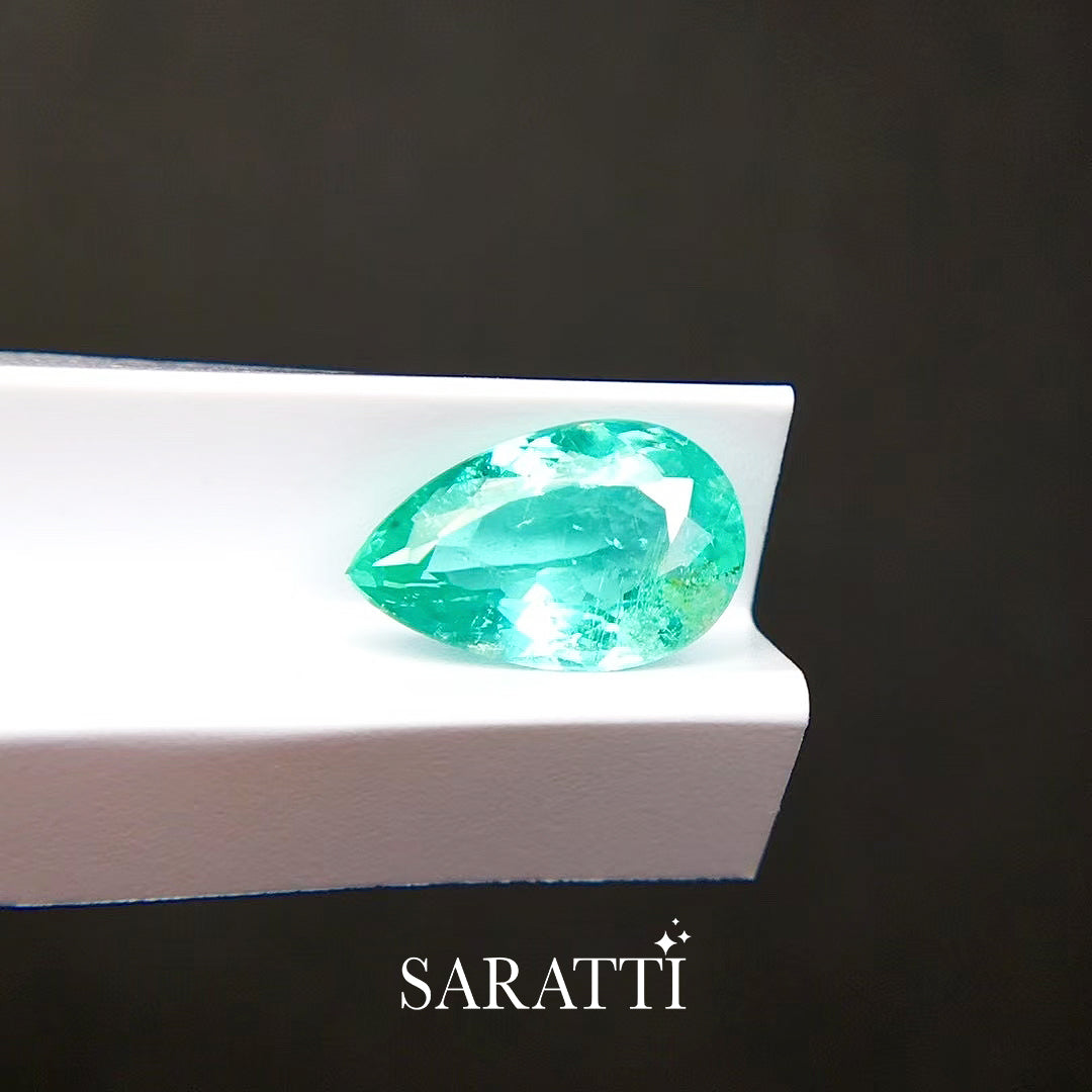 Natural Tourmaline 9.50 × 5.95 × 3.51mm Pear | SARATTI  
