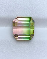 Natural Watermelon Tourmaline pink and green zoning close-up | SARATTI