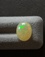 Natural White Opal with vivid green and orange colour flashes | SARATTI