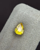 Natural Yellow Sapphire 0.90ct Pear angled profile loose gemstone | SARATTI