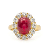 Vintage Diamond and Ruby Ring
