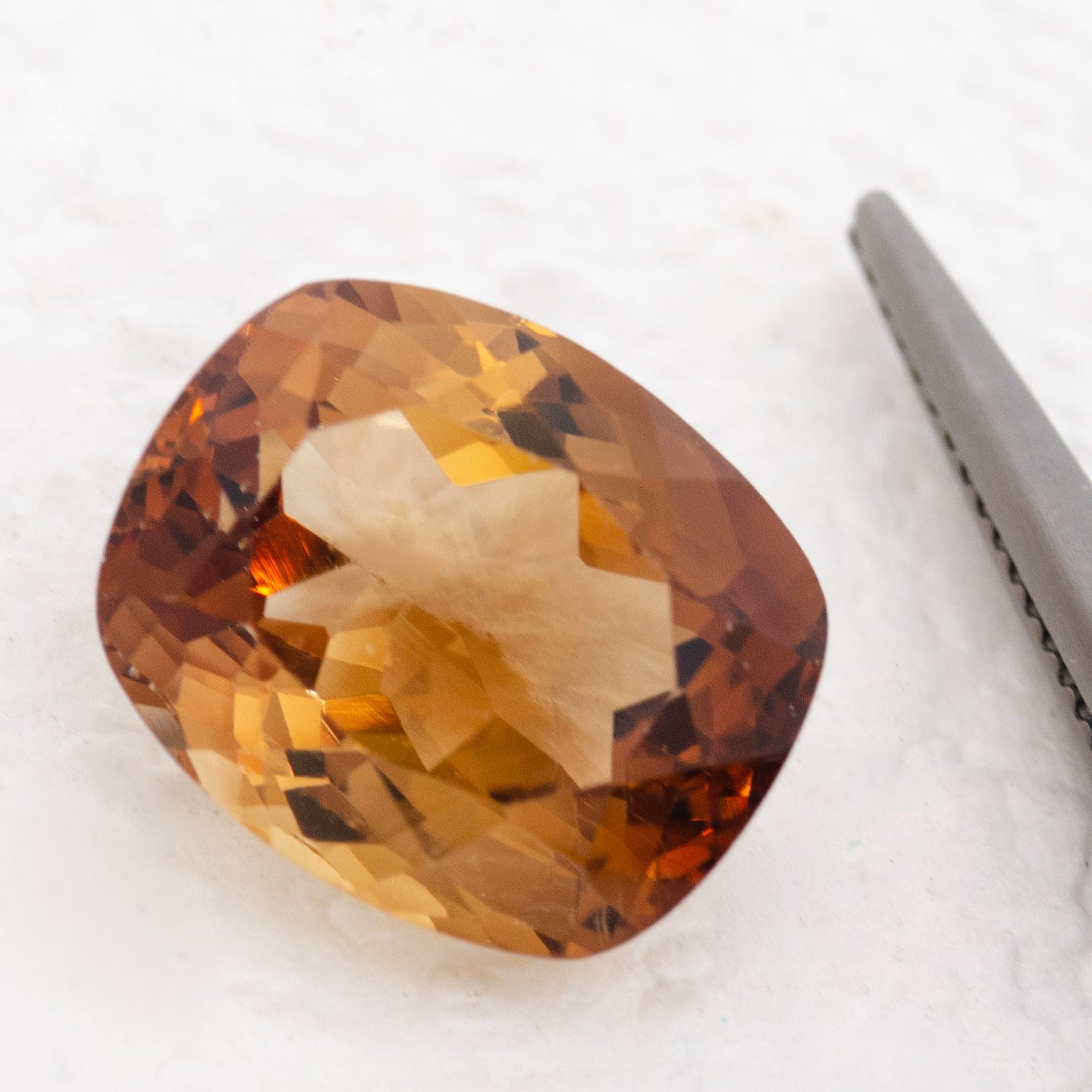 Natural champagne Imperial Topaz 11.45 carat loose stone | SARATTI
