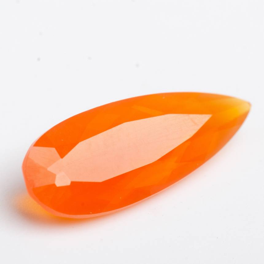 Natural orange fire opal 1.80ct pear cut ready for fine jewelry | SARATTI