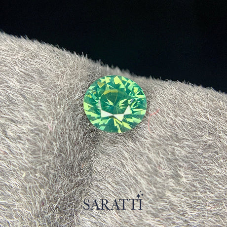Natural teal sapphire oval modified brilliant 1.56ct | SARATTI