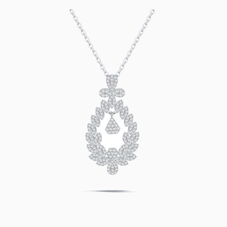 Couronne De Nature Silver Pendant Necklace | Saratti