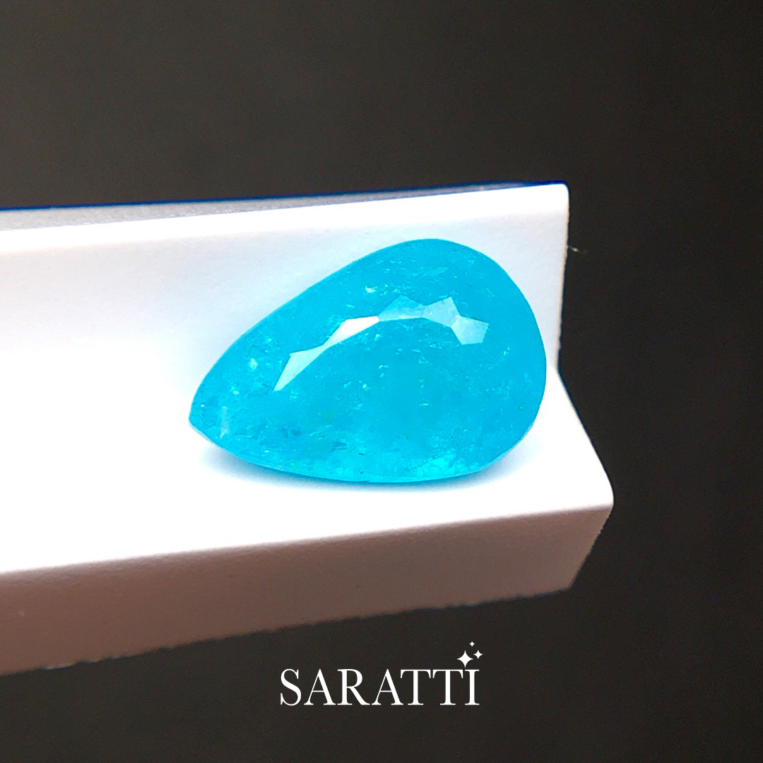 Neon blue Paraiba tourmaline gemstone 2.22 carat | SARATTI