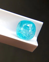 Neon blue natural Paraiba tourmaline loose stone cushion cut | SARATTI
