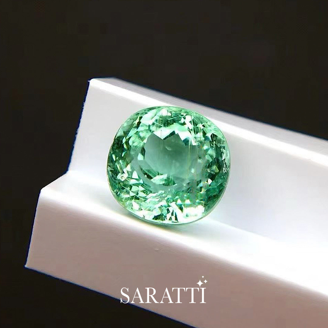 Neon bluish green Paraiba tourmaline 1.74 carat | SARATTI