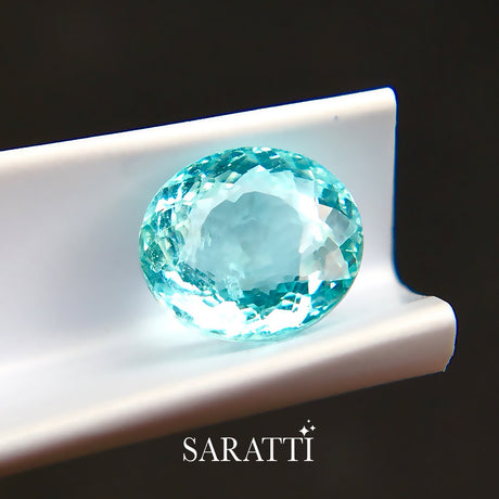 Neon green blue Paraiba tourmaline 1.21 carat | SARATTI
