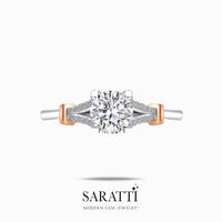 Noemie - 0.6-Carat Round Split Shank Diamond Engagement Ring