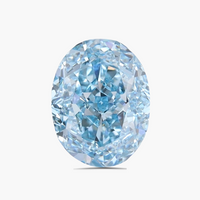 2.05 cts Oval Fancy Vivid Blue Lab Diamond | IGI Certified