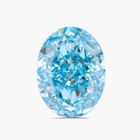 2.00 carats Oval Fancy Vivid Blue Lab Grown Diamond | IGI Certified