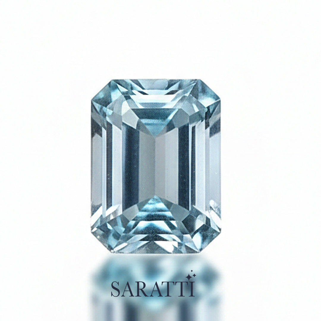 Octagonal Aquamarine Brilliant Step Cut
