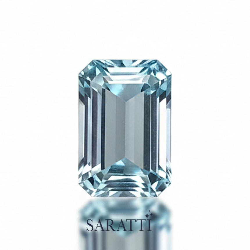 Octagonal Aquamarine High Jewelry Gemstone