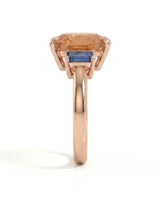Open gallery Topaz and blue sapphire setting-only design in rose gold | SARATTI
