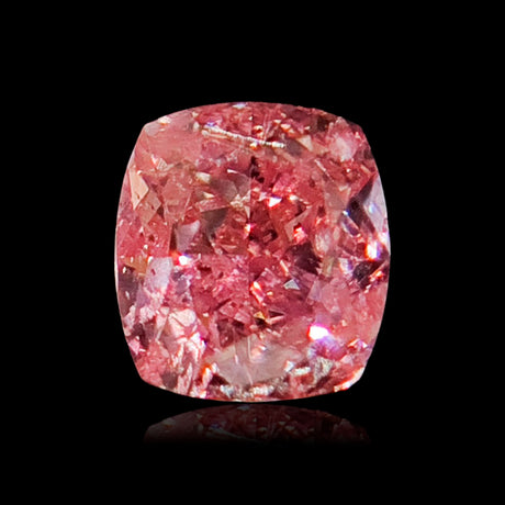 Orangy Pink 0.25cts Cushion Cut Natural Diamond | Saratti