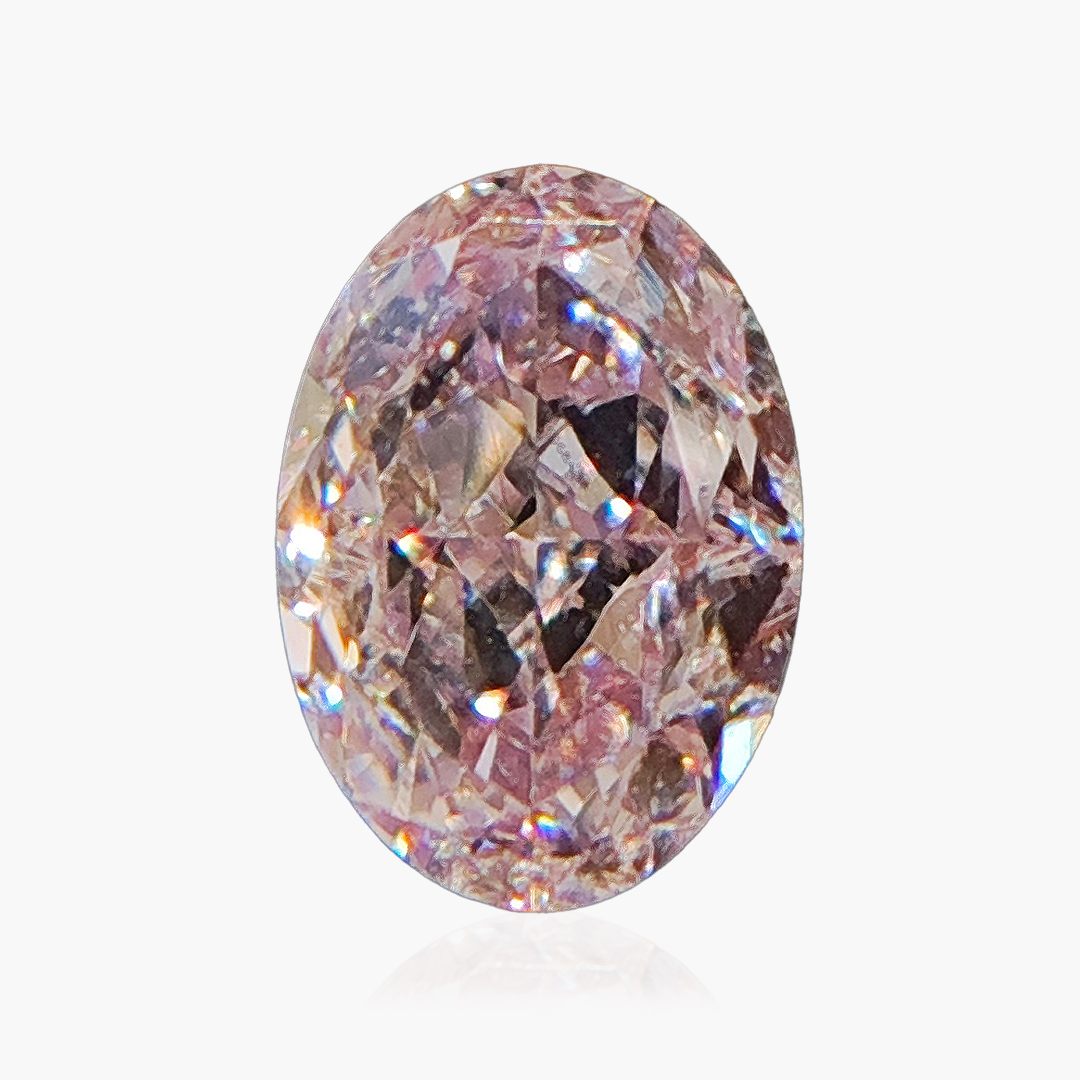 0.36 cts Oval Cut Light Pink Natural Diamond | GIA Certified