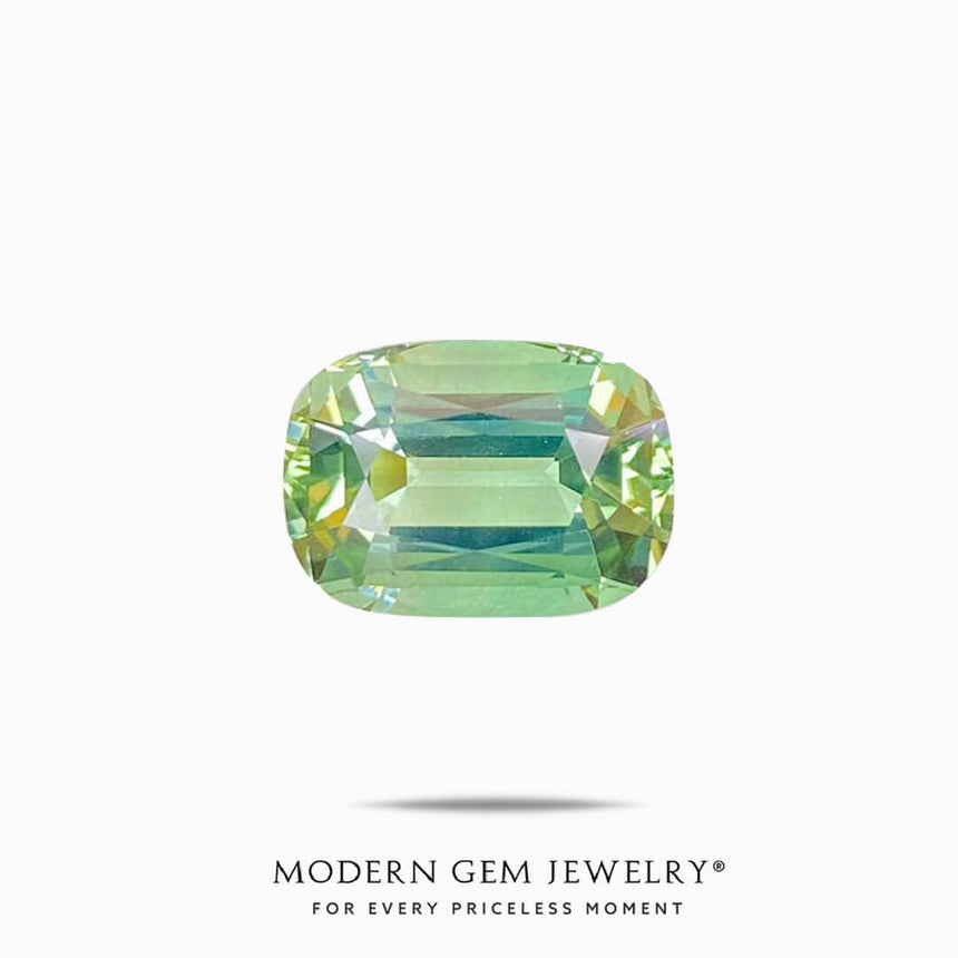 Exquisite Green Oval Tourmaline | Modern Gem Jewelry | Saratti