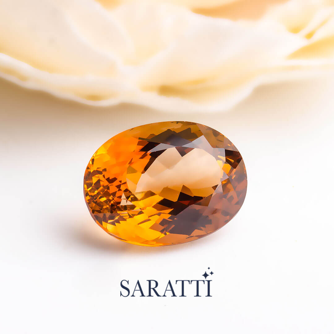 champagne colored gemstone imperial topaz