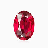 1.07 carats Oval Cut Pigeon Blood Red Ruby Gemstone - GUILD Certified | Unheated